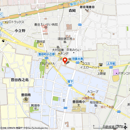 タイヤ館磐田付近の地図